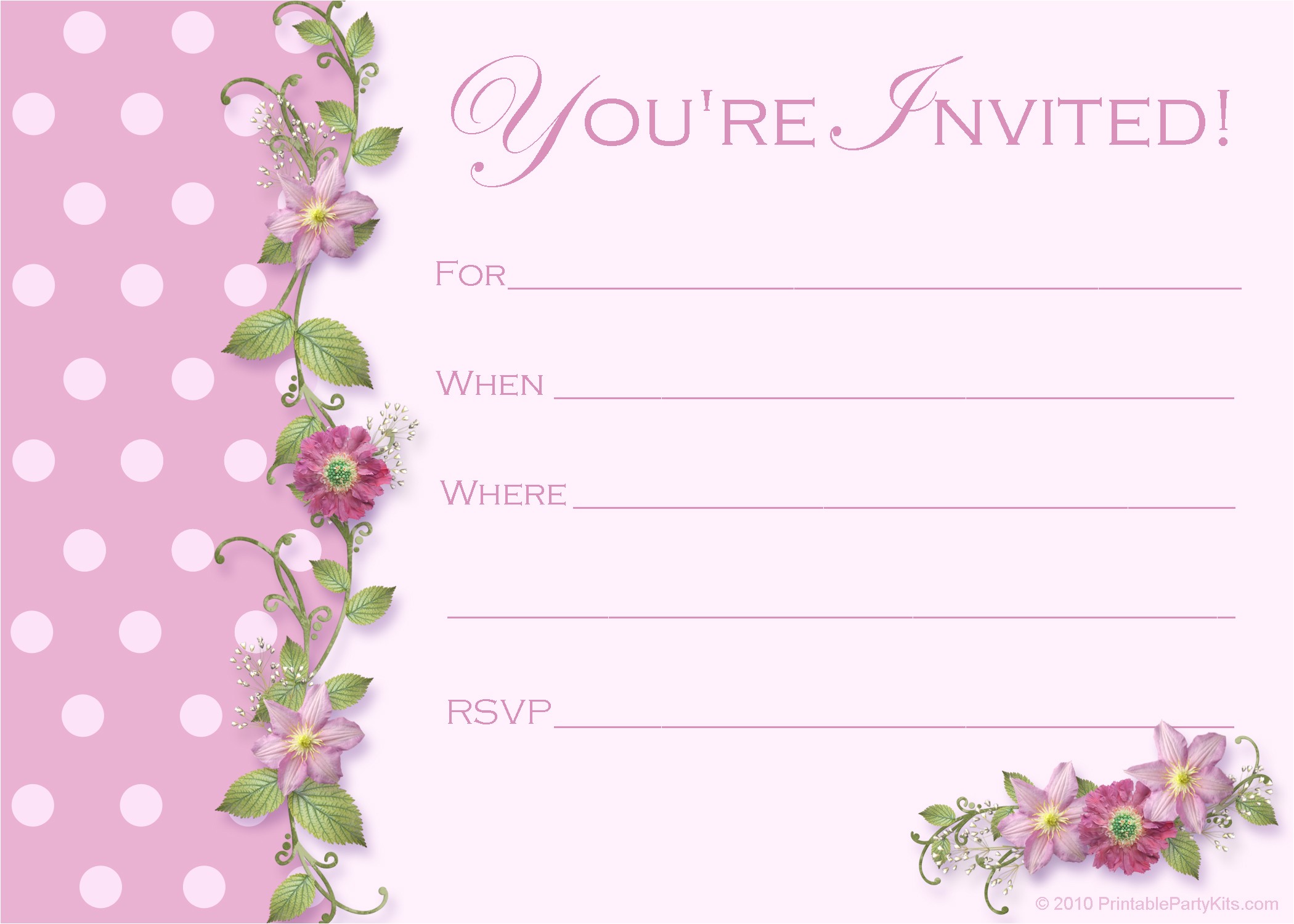 Free Birthday Invitations Templates with Photo Baby Shower Printable Party Kits