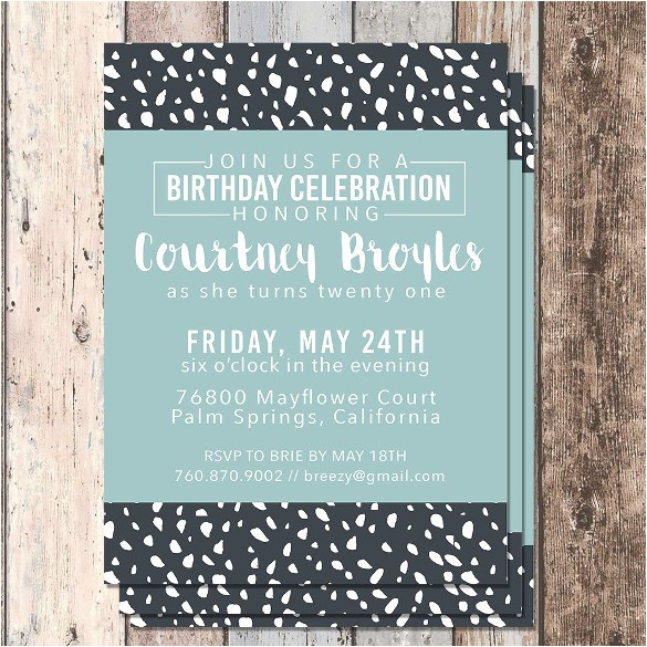 Free Birthday Party Invitation Templates for Adults 39 Adult Birthday Invitation Templates Free Sample