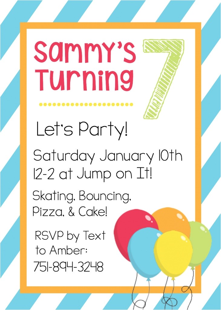 Free Birthday Party Invitation Templates Printable Free Printable Birthday Invitation Templates