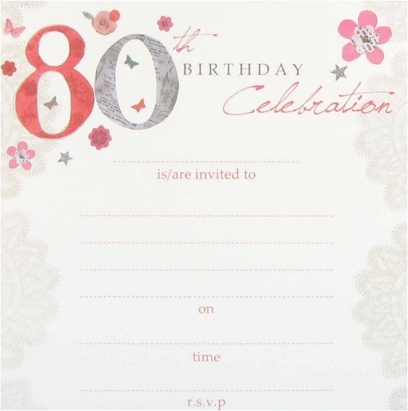 Free Birthday Party Invitation Templates Uk Create 80th Birthday Party Invitation Templates Free