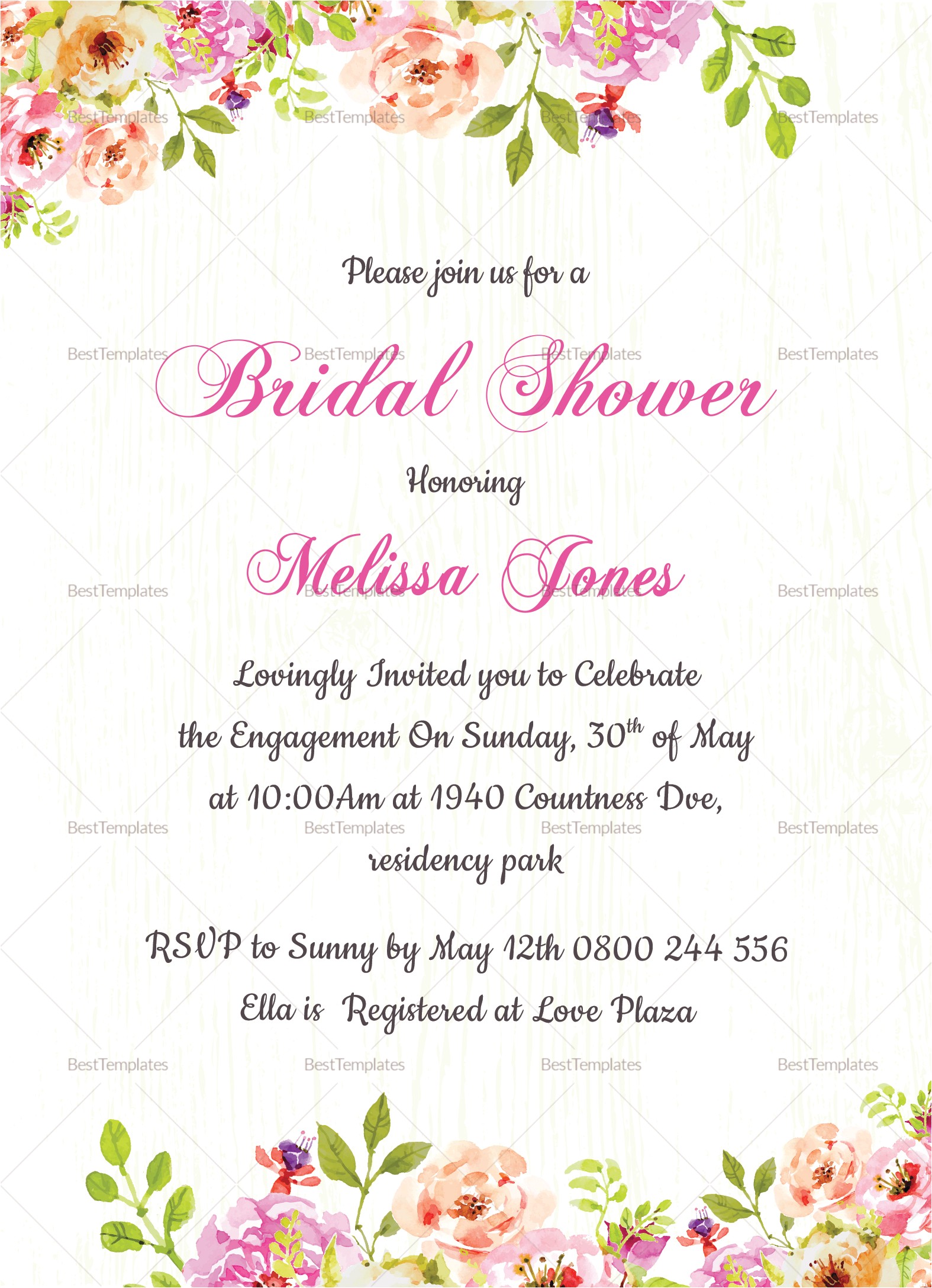 Free Bridal Shower Invitation Templates for Publisher Outstanding Invitation Template Publisher Festooning