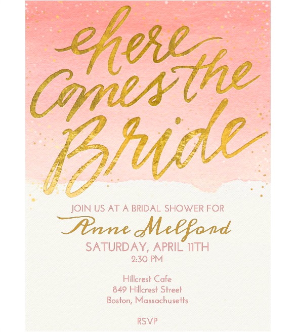 Free Bridal Shower Invitations Online Free Bridal Shower Invitation Templates for Word