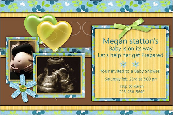 Free Customizable Baby Shower Invitations Custom Baby Shower Invitations Free