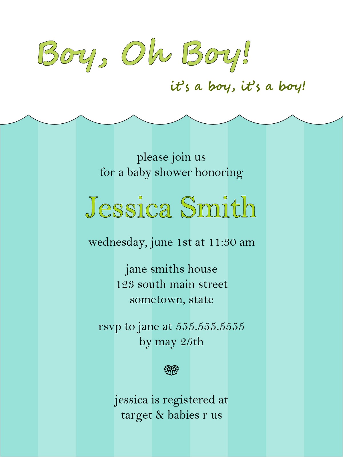 Free Customizable Baby Shower Invitations Free Baby Shower Invitations Templates for Boys