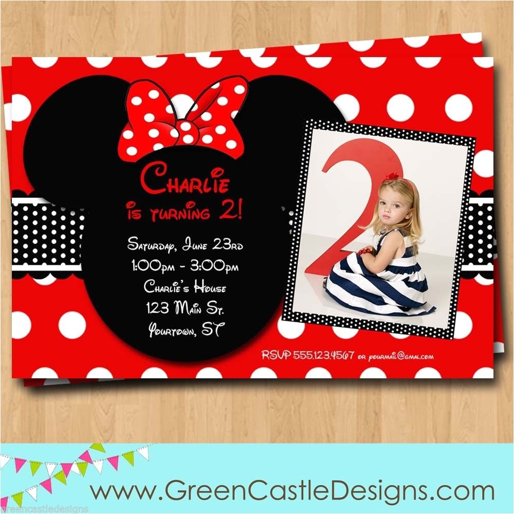Free Customizable Minnie Mouse Birthday Invitations Free Customized Minnie Mouse Birthday Invitations Template