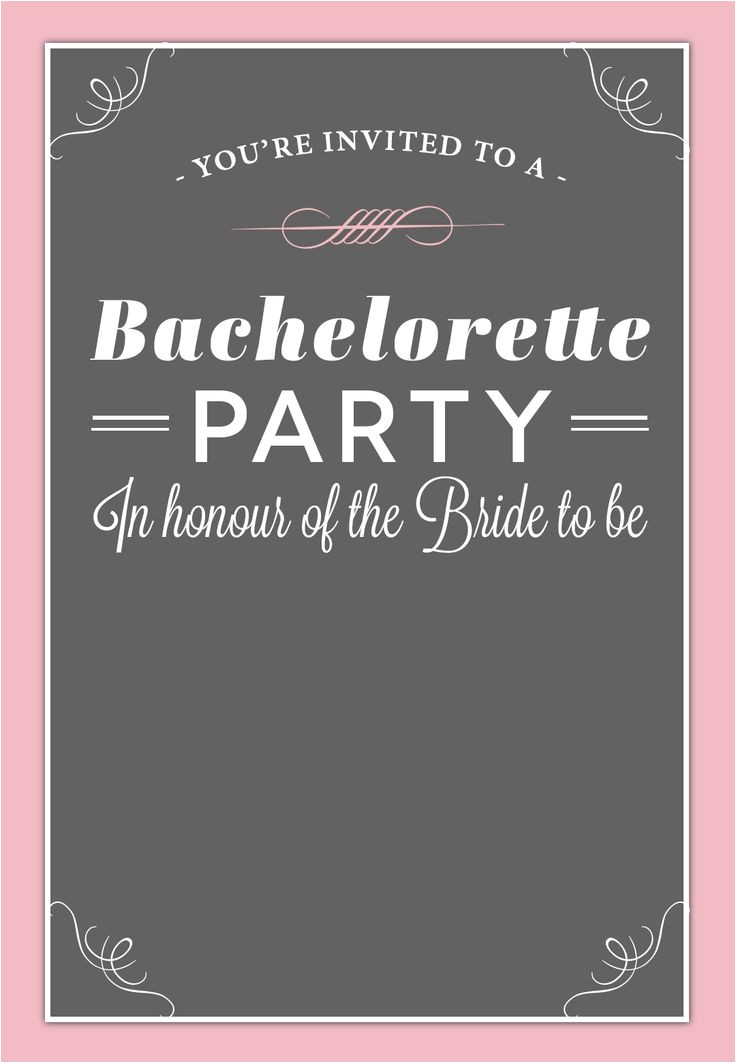 Free Downloadable Bachelorette Party Invitations Bachelorette Party Invitation Free Printable