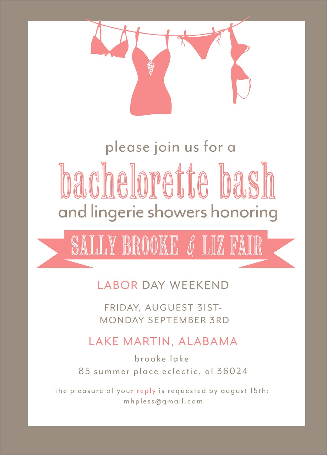 Free Downloadable Bachelorette Party Invitations Bachelorette Party Invitation Printable File
