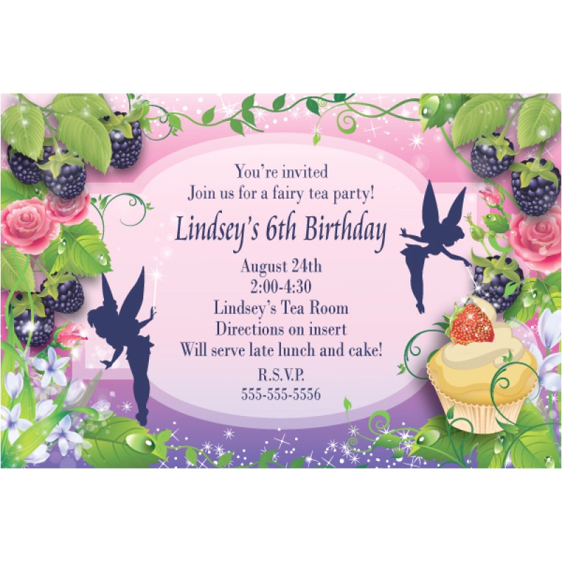 Free Fairy themed Birthday Invitations Fairy Birthday Invitation Template Free orderecigsjuice Info