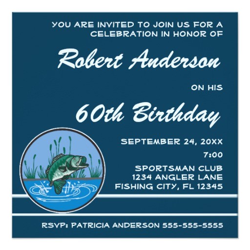 Free Fish themed Birthday Party Invitations Bass Fish Birthday Party Invitation