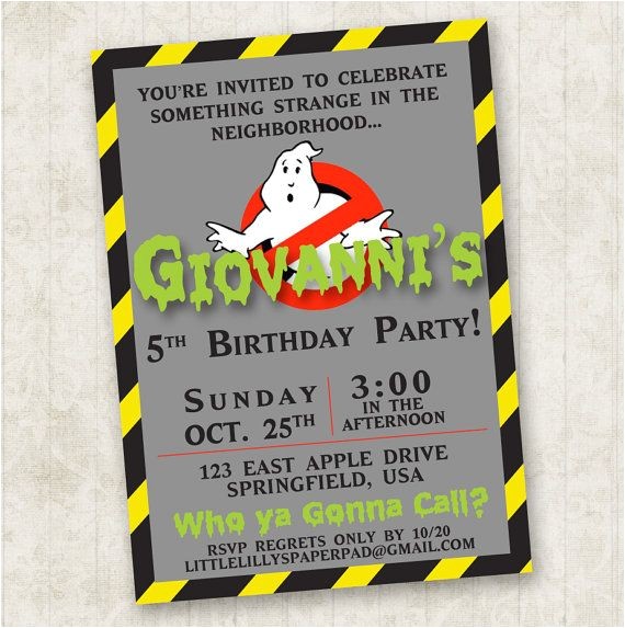 Free Ghostbusters Birthday Invitations 10 Images About Ghostbusters Party On Pinterest
