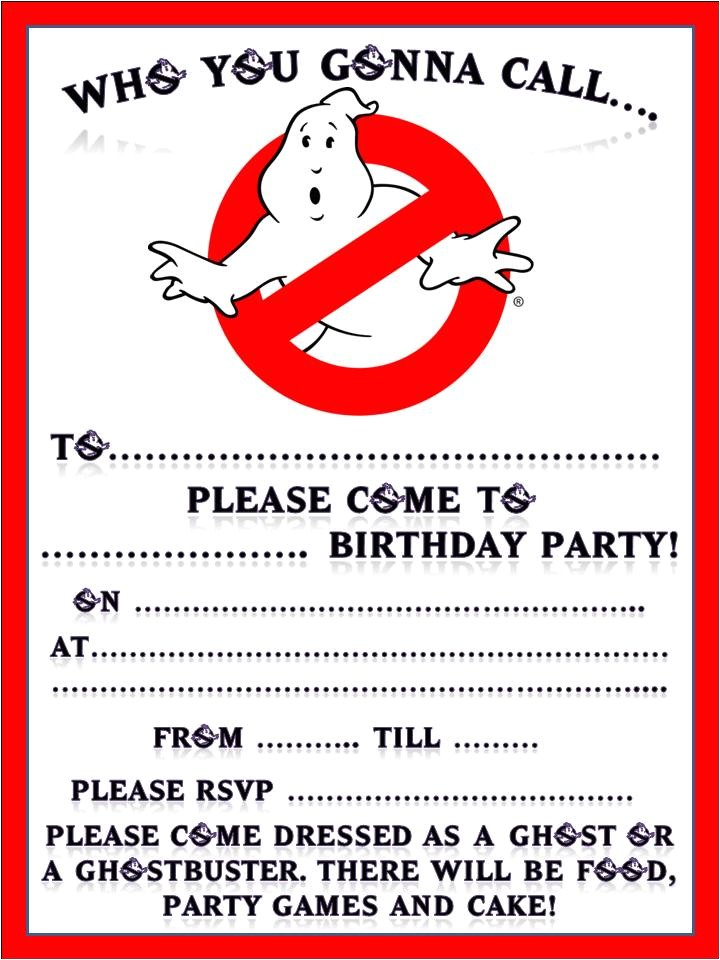 Free Ghostbusters Birthday Invitations Scuwiffpixi S Blog Ghostbusters Birthday Party for My 5