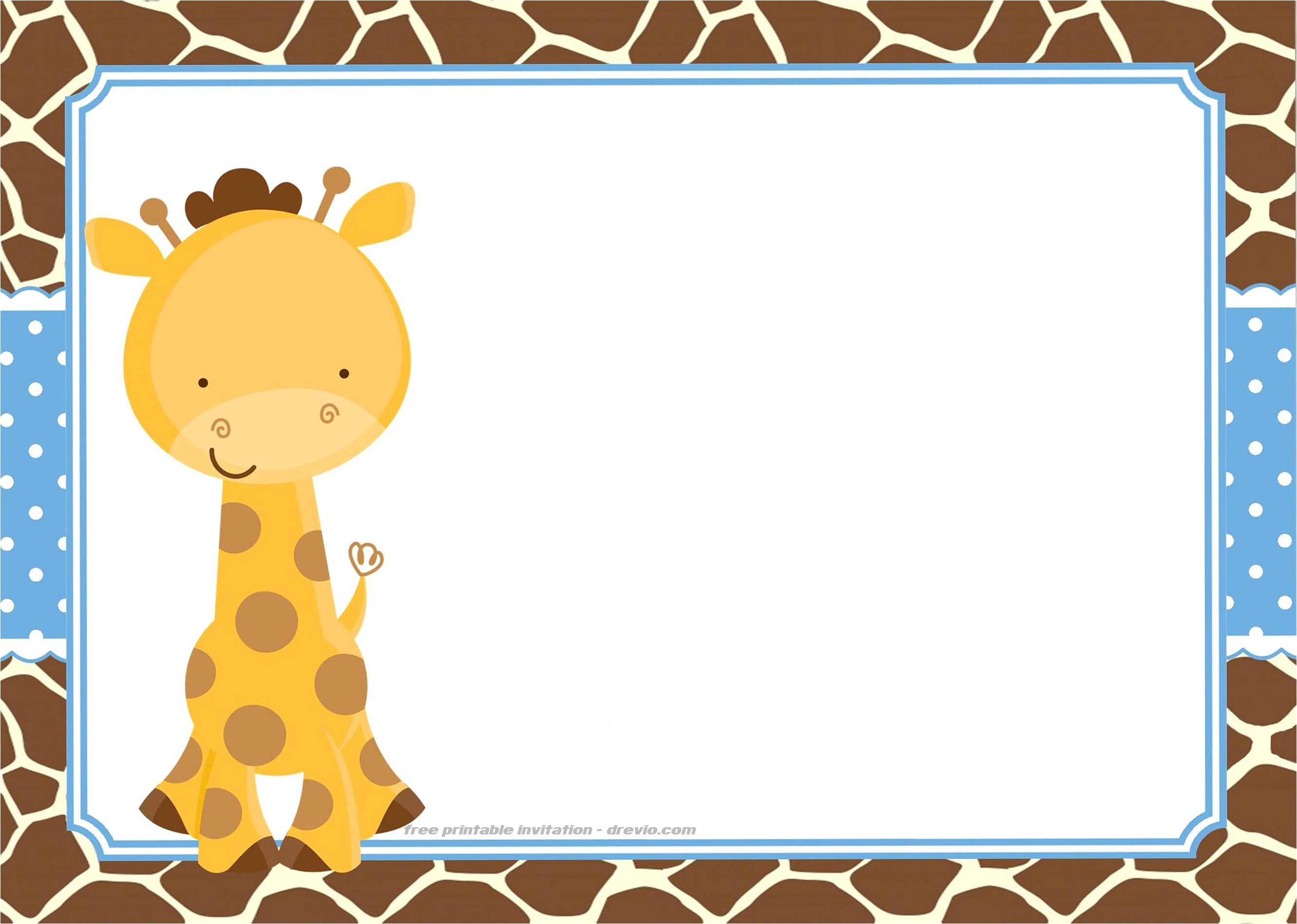 Free Giraffe Baby Shower Invitations Templates Free Giraffe Birthday and Baby Shower Invitation Templates