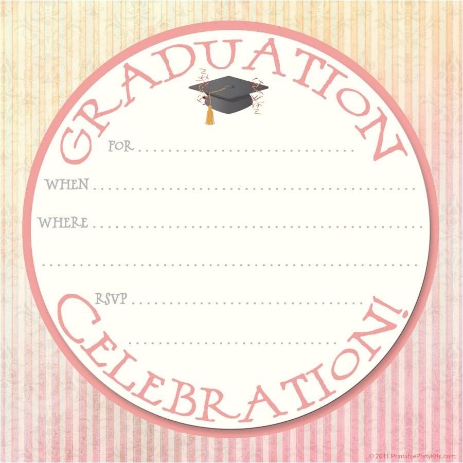 Free Graduation Party Invitation Templates 40 Free Graduation Invitation Templates Template Lab