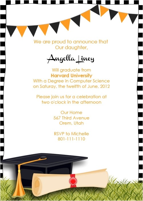 Free Graduation Party Invitation Templates Graduation Announcement Templates Free Invitation Template