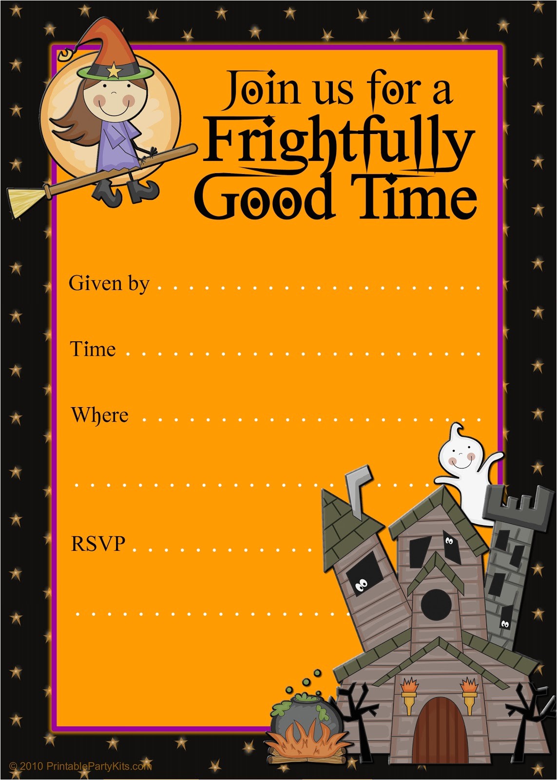 Free Halloween Party Invitation Templates Free Printable Party Invitations Printable Good Witch