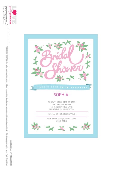Free Online Printable Bridal Shower Invitations Free Bridal Shower Party Printables From Love Party Free Online Printable Bridal Shower Invitations Free Bridal Shower Party Printables From Love Party