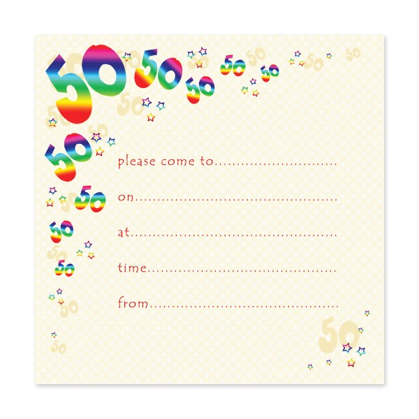 Free Printable 50th Birthday Invitations Blank 50th Birthday Party Invitations Templates