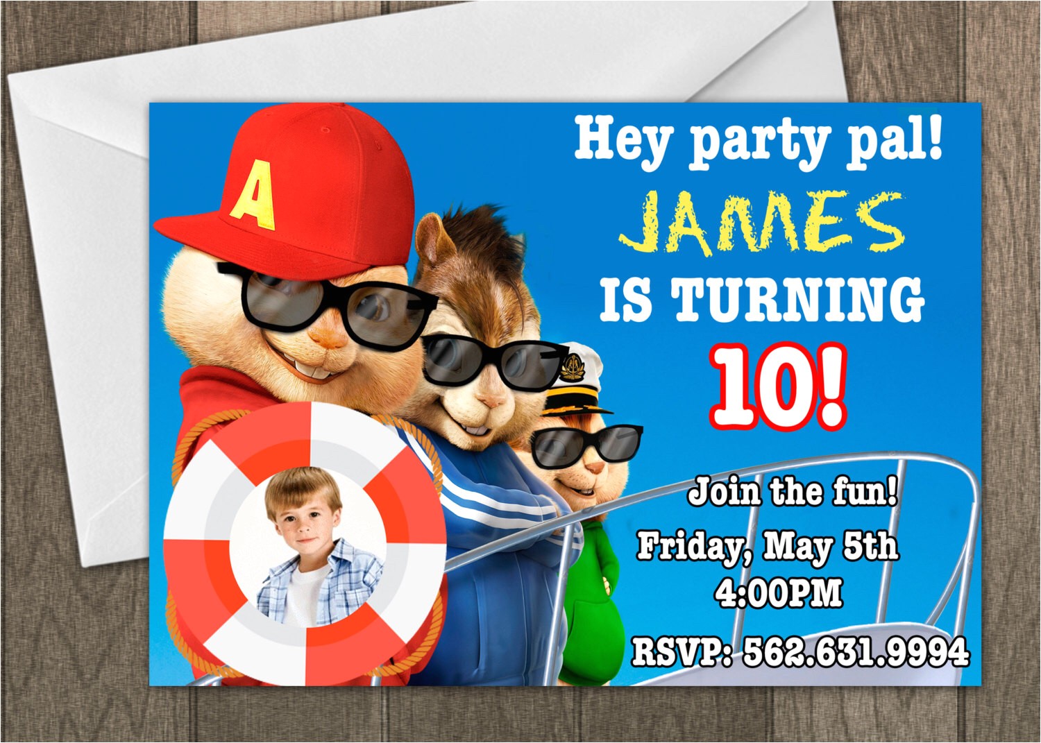 Free Printable Alvin and the Chipmunks Birthday Invitations Birthday Invitation Templates Alvin and the Chipmunks