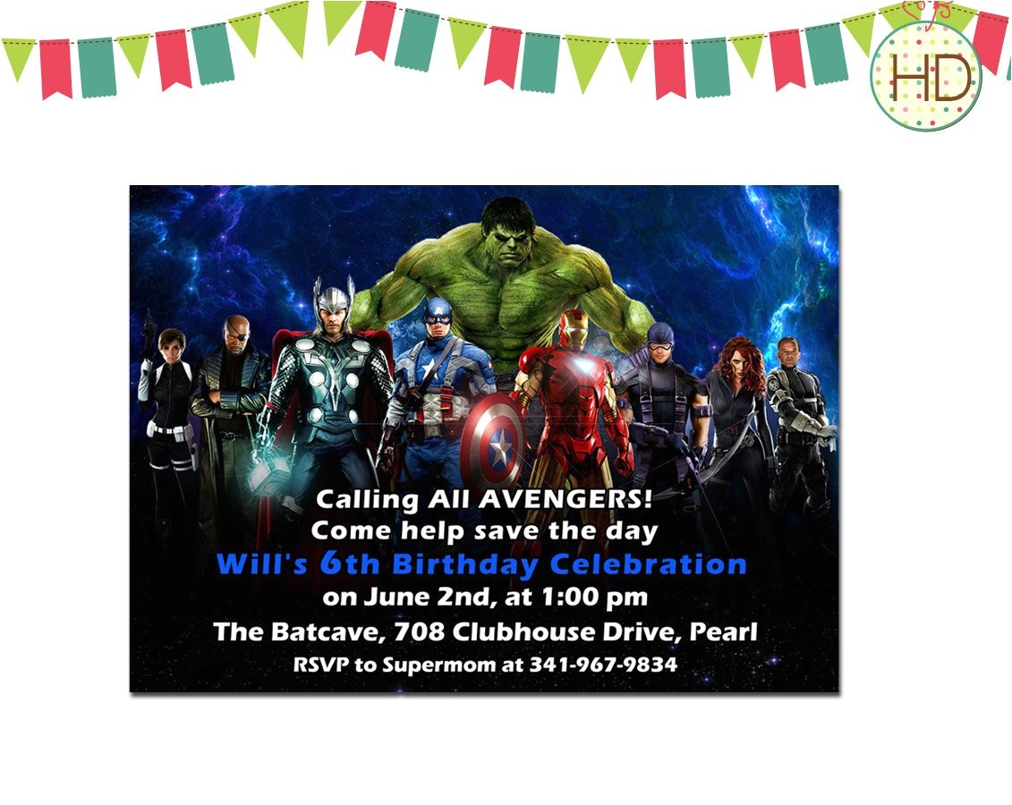 Free Printable Avengers Birthday Party Invitations Avengers Birthday Invitation Best Party Ideas