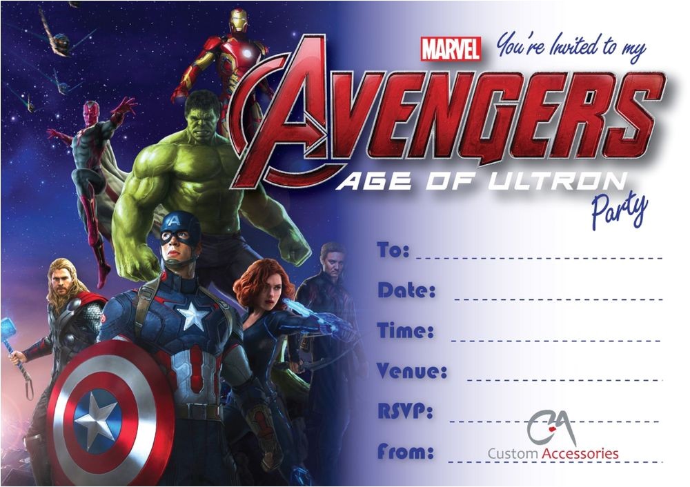 Free Printable Avengers Birthday Party Invitations Avengers Party Invitations theruntime Com