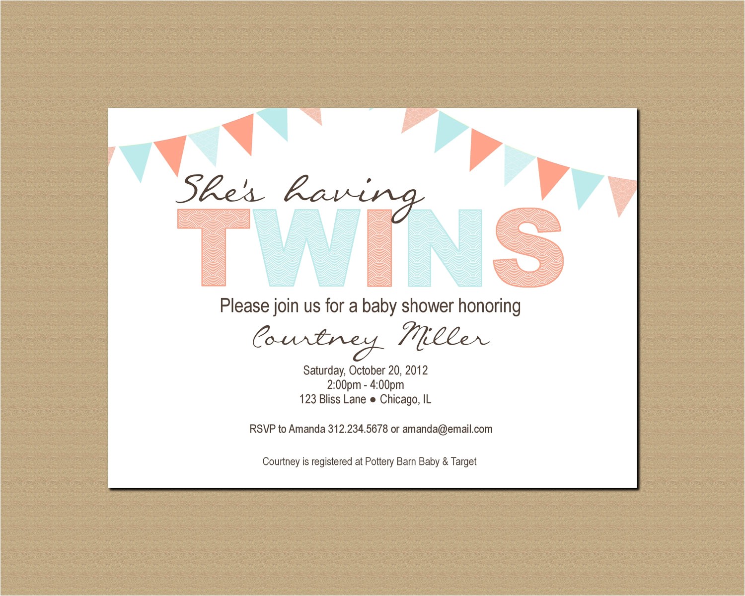 Free Printable Baby Shower Invitations for Twins Twin Baby Shower Invitation Printable by Geminicelebrations