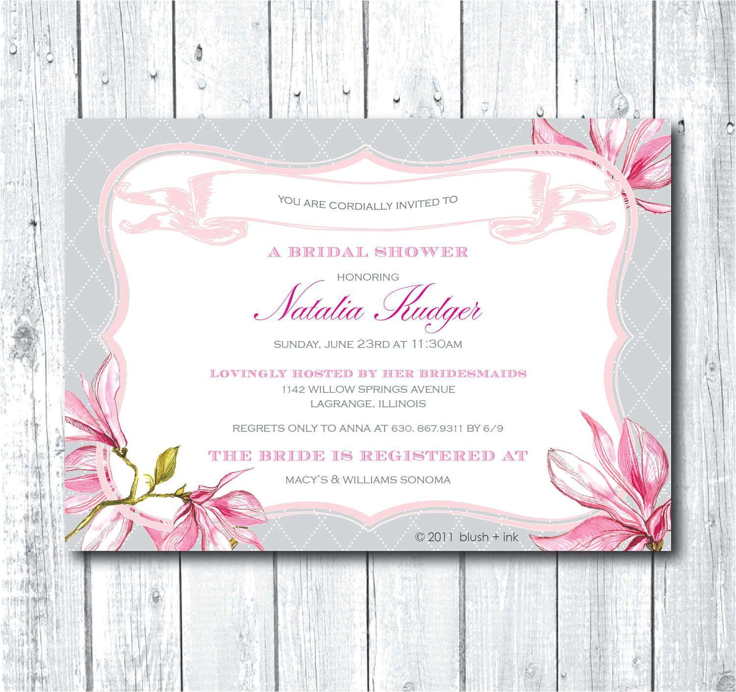 Free Printable Beach theme Bridal Shower Invitations Wedding Shower Invitations Templates Vintage Bridal