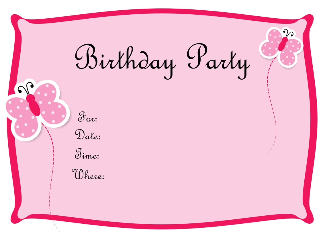 Free Printable Birthday Invitation Free Birthday Invitations to Print Free Printable Birthday Invitation Free Birthday Invitations to Print