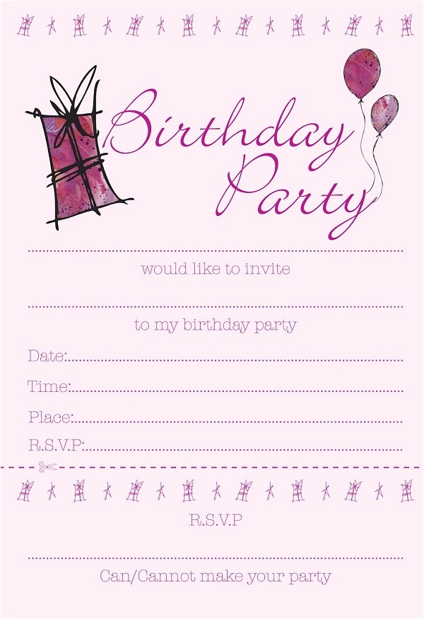 Free Printable Birthday Invitations for Teenage Girl Printable Birthday Invitations for Girls Bagvania Free Free Printable Birthday Invitations for Teenage Girl Printable Birthday Invitations for Girls Bagvania Free