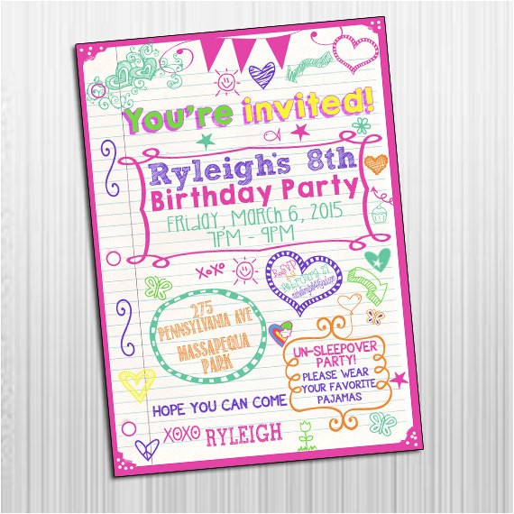 Free Printable Birthday Invitations for Tweens Items Similar to Printable 5×7 Sleepover Tween Birthday Free Printable Birthday Invitations for Tweens Items Similar to Printable 5×7 Sleepover Tween Birthday