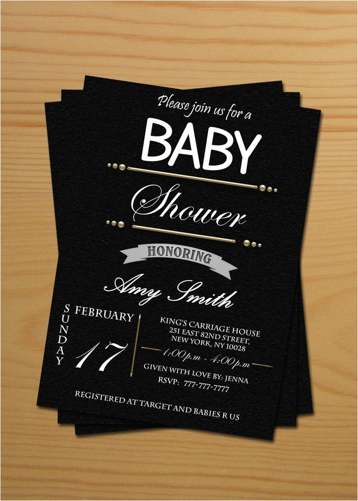 Free Printable Black and White Baby Shower Invitations Neutral Baby Shower Invitations Free Thank You Cards