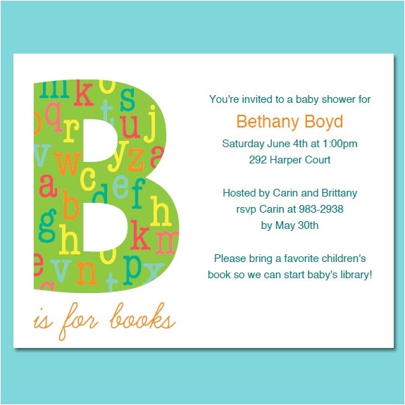 Free Printable Book themed Baby Shower Invitations Book themed Baby Shower Invitations Template
