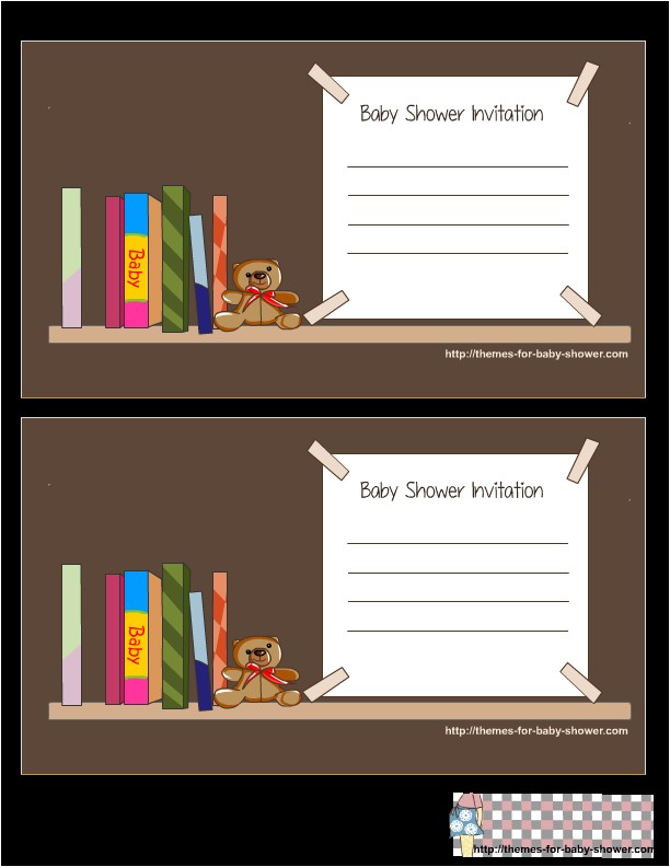 Free Printable Book themed Baby Shower Invitations Free Printable Invitations for Book themed Baby Shower