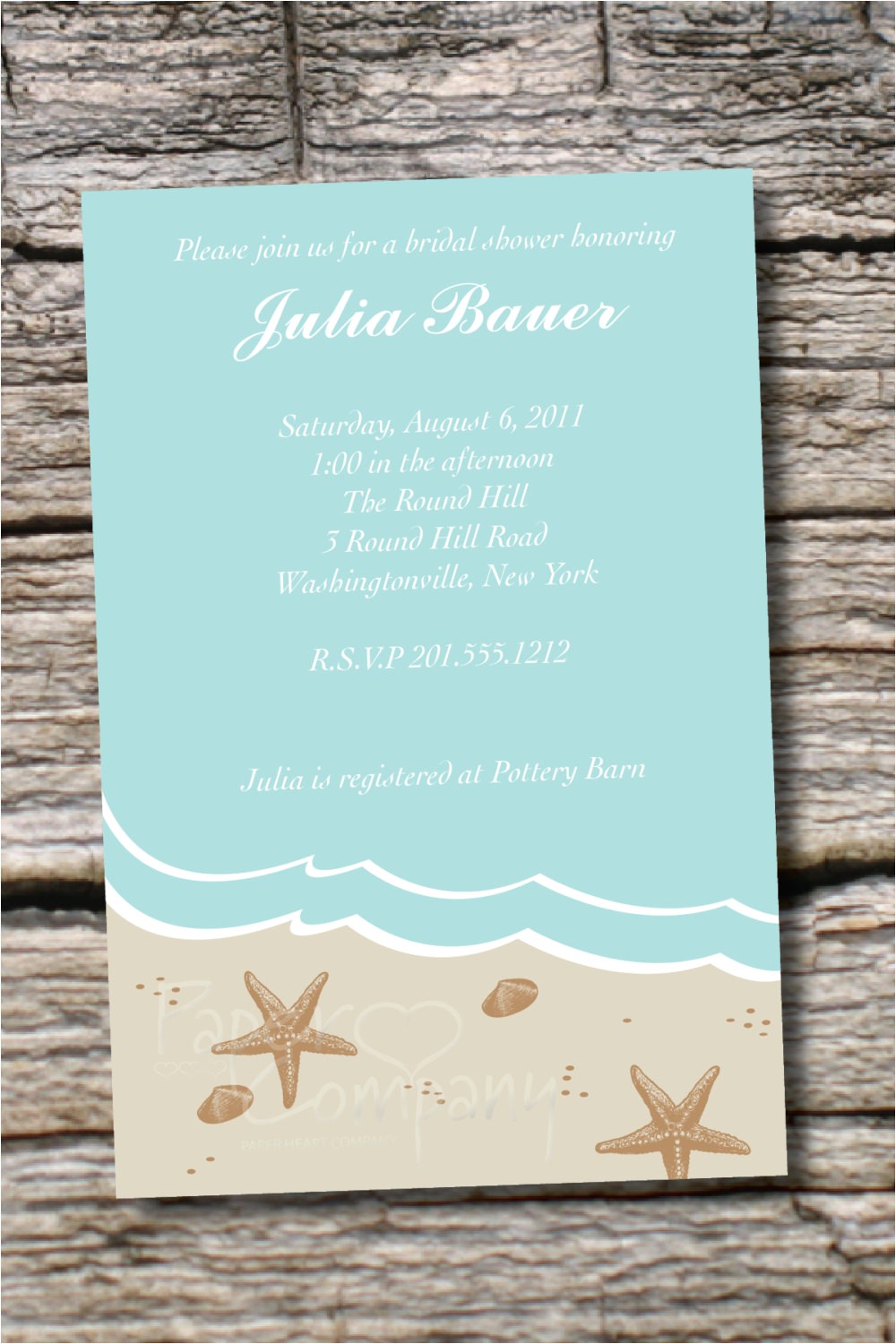 Free Printable Bridal Shower Invitations Beach theme Beach theme Wedding Shower Invitations Margusriga Baby