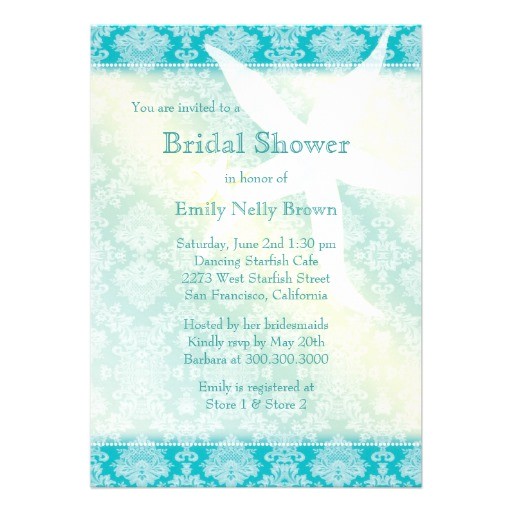 Free Printable Bridal Shower Invitations Beach theme Bridal Shower Invitations Elegant Beach theme Bridal