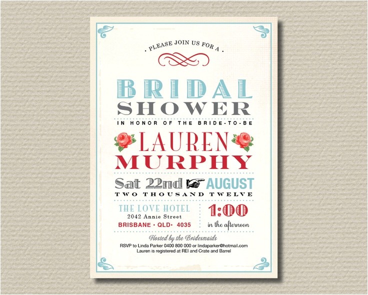 Free Printable Bridal Shower Invitations Vintage Bridal Shower Invitations Free Printable Vintage Bridal