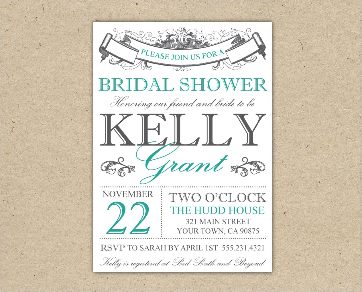 Free Printable Bridal Shower Postcard Invitations Bridal Shower Invitations Bridal Shower Invitations Free