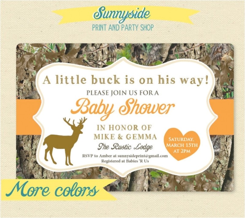 Free Printable Camo Baby Shower Invitations Camo Baby Shower Invites