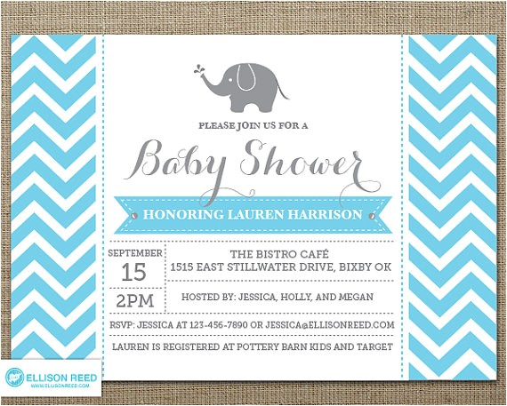 Free Printable Chevron Baby Shower Invitations Free Printable Chevron Baby Shower Invitations