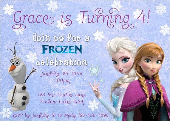 Free Printable Disney Frozen Birthday Invitations Free Printable Disney Frozen Birthday Invitations