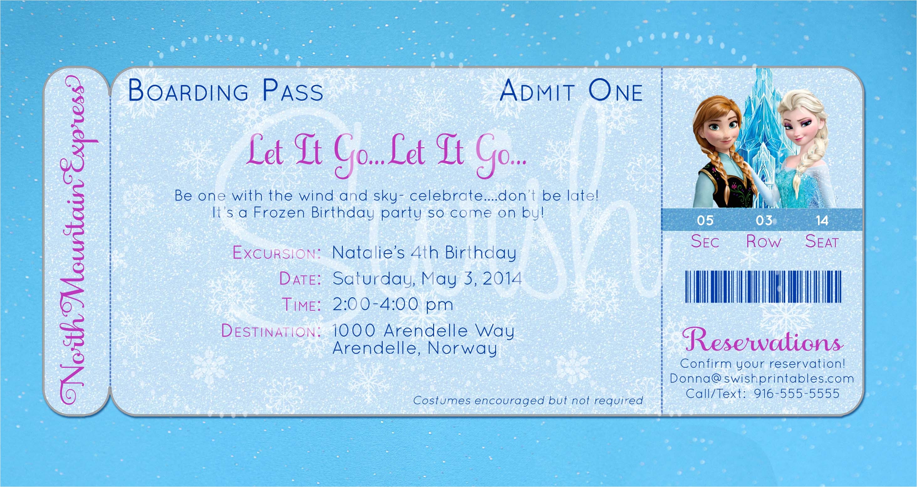 Free Printable Frozen Birthday Invitations 8 Best Of Frozen Birthday Invitations Printable