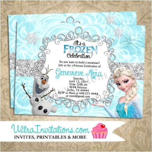 Free Printable Frozen Birthday Invitations Disney Frozen Olaf & Elsa Birthday Invitations Printable