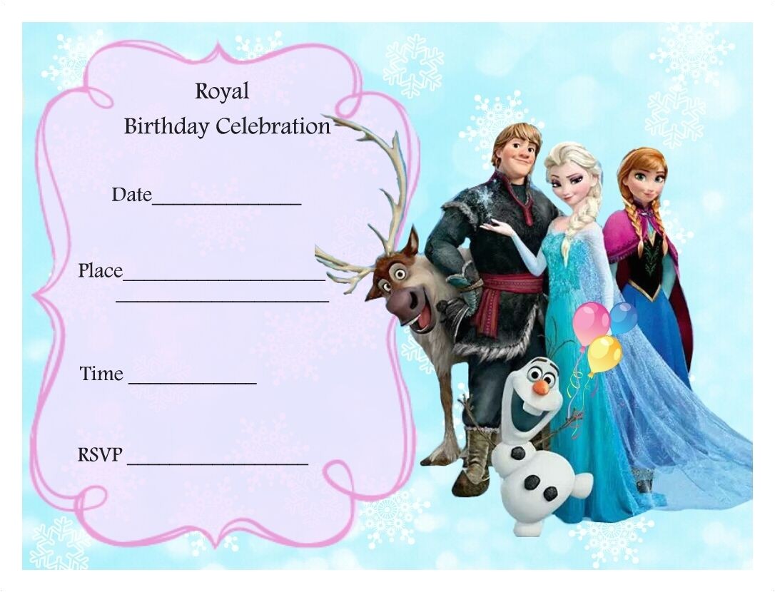 Free Printable Frozen Birthday Invitations Free Frozen Party Invitations Frozen Party