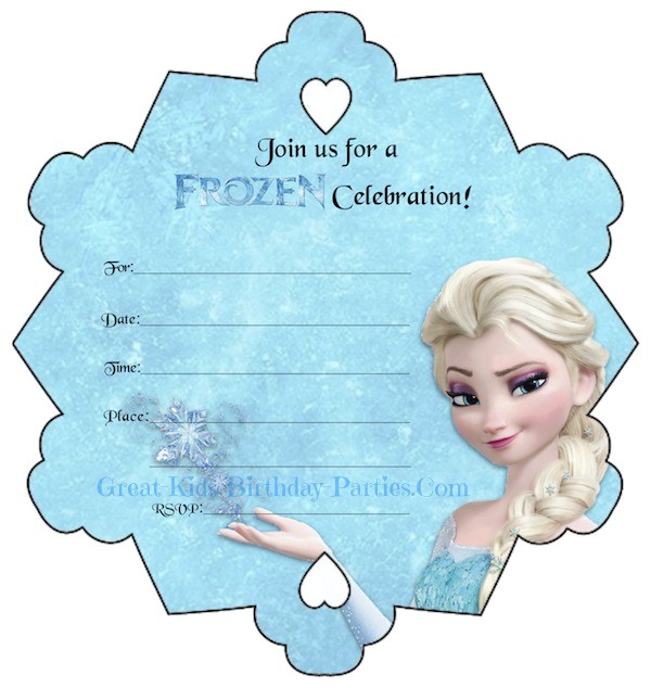 Free Printable Frozen Birthday Invitations Frozen Party