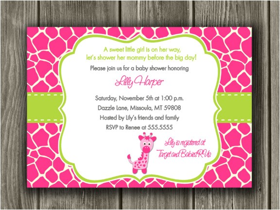 Free Printable Giraffe Baby Shower Invitations Pink and Green Giraffe Baby Shower Invitation Printable Free Printable Giraffe Baby Shower Invitations Pink and Green Giraffe Baby Shower Invitation Printable