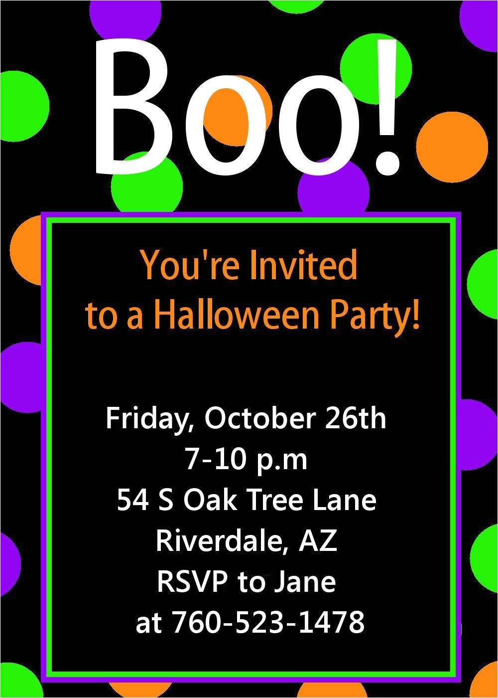 Free Printable Halloween Birthday Party Invitations Templates Halloween Party Invitation Printable