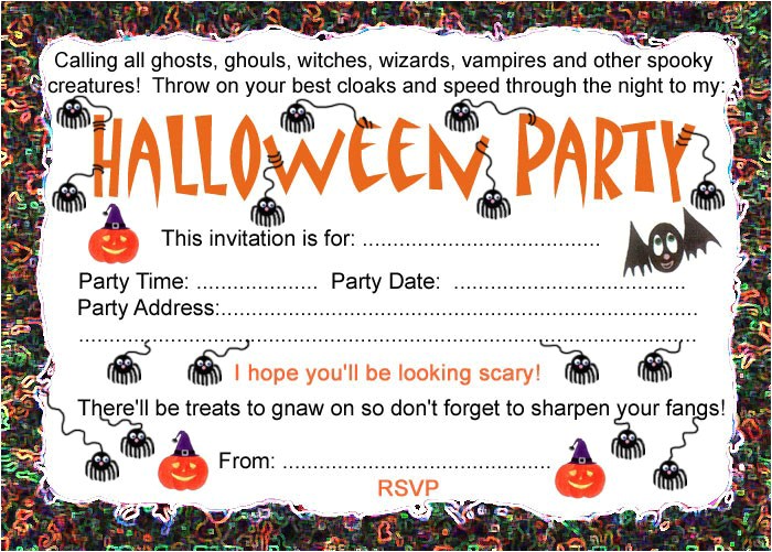 Free Printable Halloween Party Invitations Halloween Party Invitation