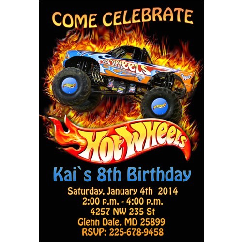 Free Printable Hot Wheels Party Invitations Hot Wheels Birthday Party Invitations Drevio Invitations