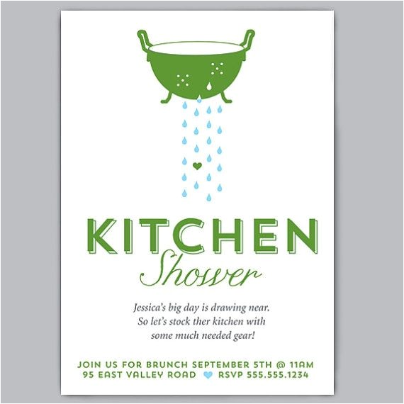 Free Printable Kitchen Bridal Shower Invitations Kitchen Bridal Shower Custom Printable Invitation