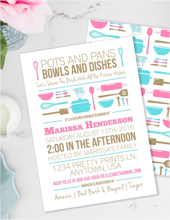 Free Printable Kitchen Bridal Shower Invitations Stock the Kitchen Bridal Shower Invitation Around the