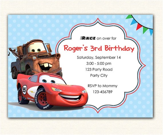 Free Printable Lightning Mcqueen Birthday Party Invitations 301 Moved Permanently